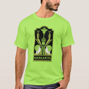 Margarita Art Deco Cocktail T-Shirt