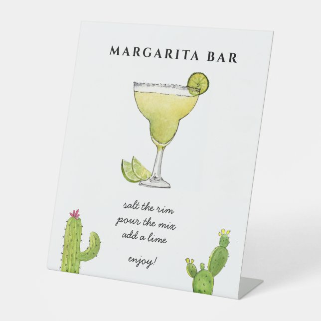 Margarita Bar sign for weddings and events (Front)