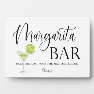 Margarita Bar wedding sign Tabletop Plaque