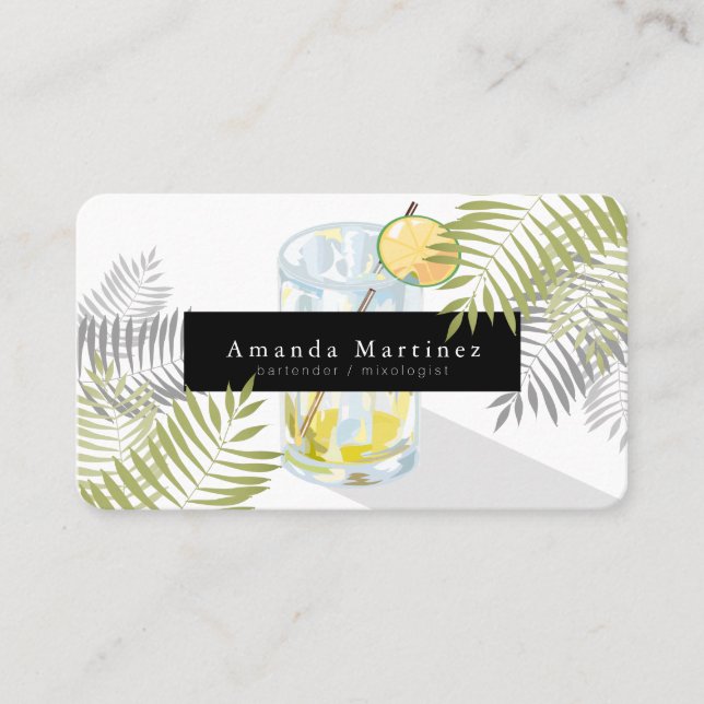 Margarita Bartender Mixologist Business Card (Front)