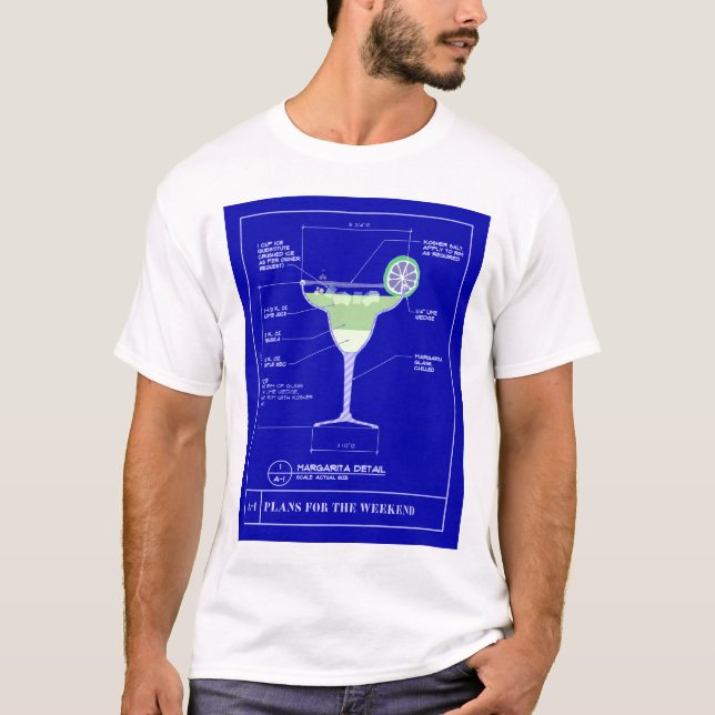 Margarita Blueprint T-Shirt (Front)