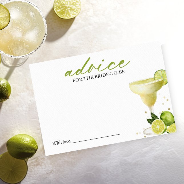 Margarita Bridal Shower Advice for the Bride Card (Creator Uploaded)
