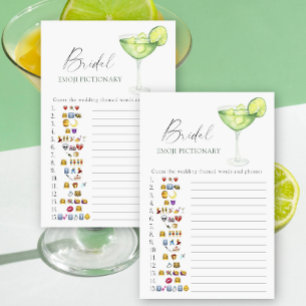 Margarita Bridal shower emoji pictionary