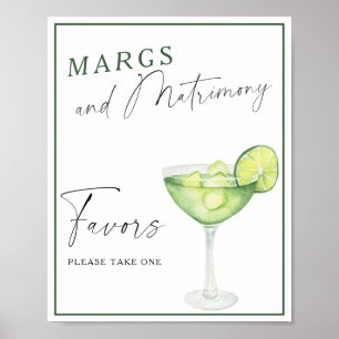 Margarita bridal shower Favours please take one  Poster