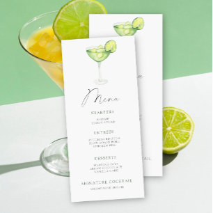 Margarita Bridal shower menu