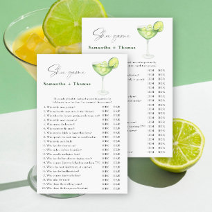 Margarita bridal shower Shoe game