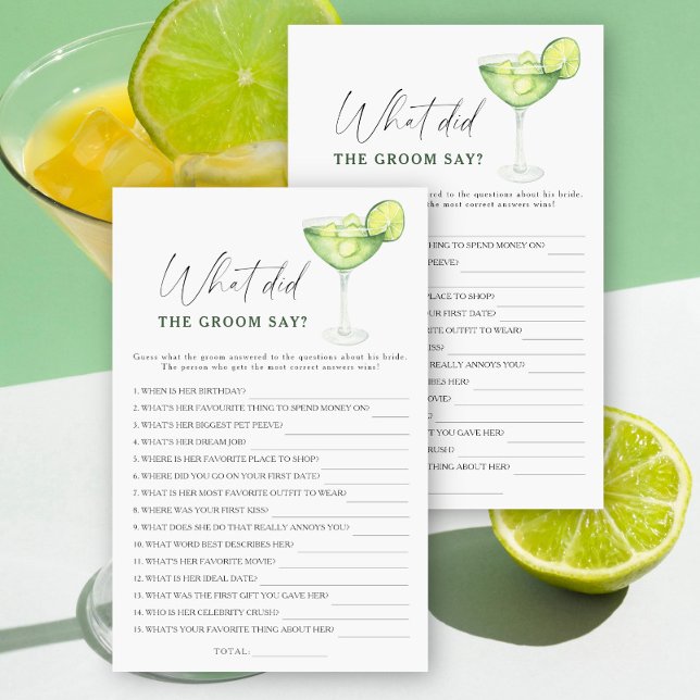 Margarita bridal shower What did the groom say  (Creator Uploaded)