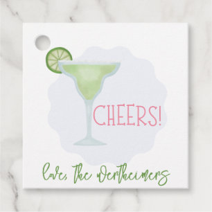 Margarita Cheers Favour Tags