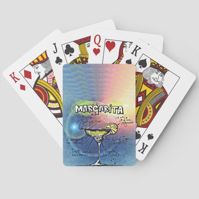 Margarita Cocktail (#9 of 12 Drink Recipe Sets) Playing Cards (Back)