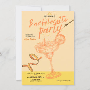 Margarita Cocktail Bachelorette Party Invitation