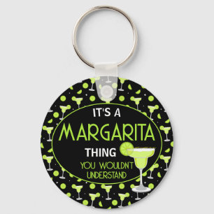 Margarita Cocktail Cute Key Ring