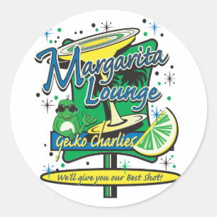 Margarita-Cocktail-Lounge Classic Round Sticker