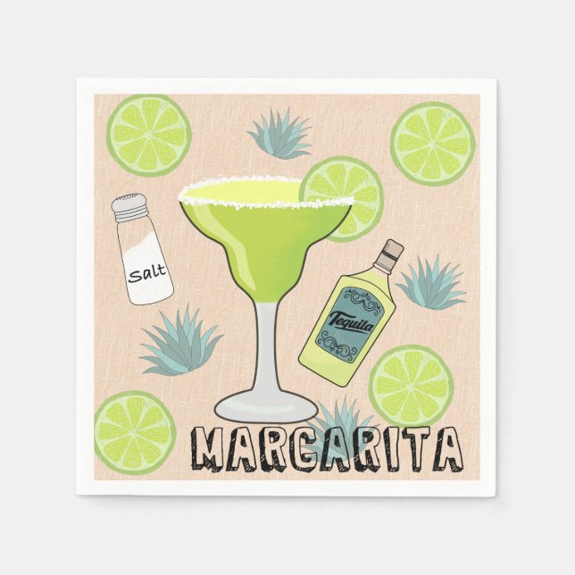 Margarita Cocktail Napkin (Front)