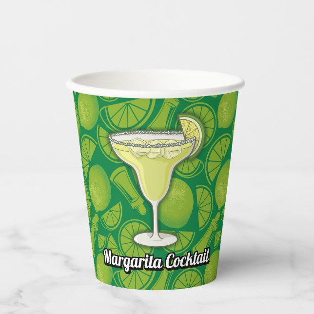 Margarita Cocktail Paper Cups (Front)