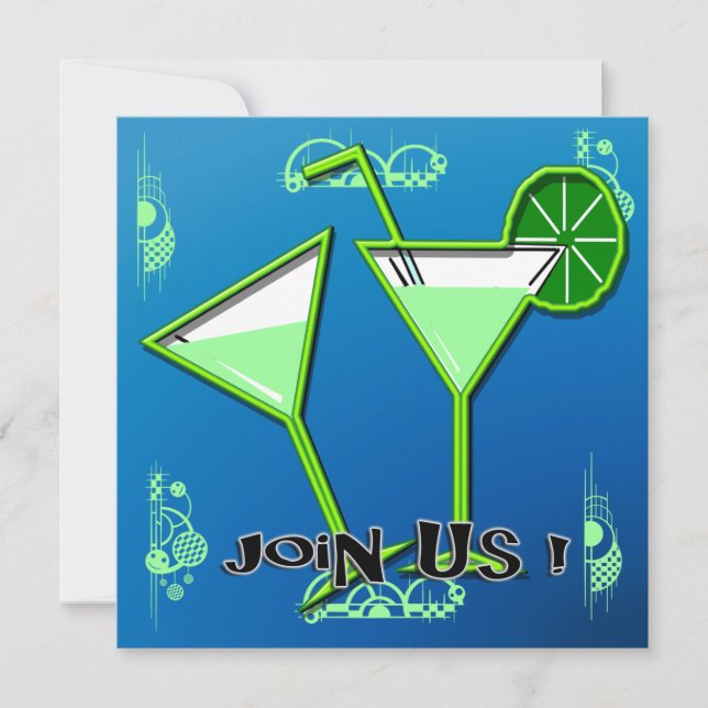 Margarita Cocktail Party Invitations (Front)