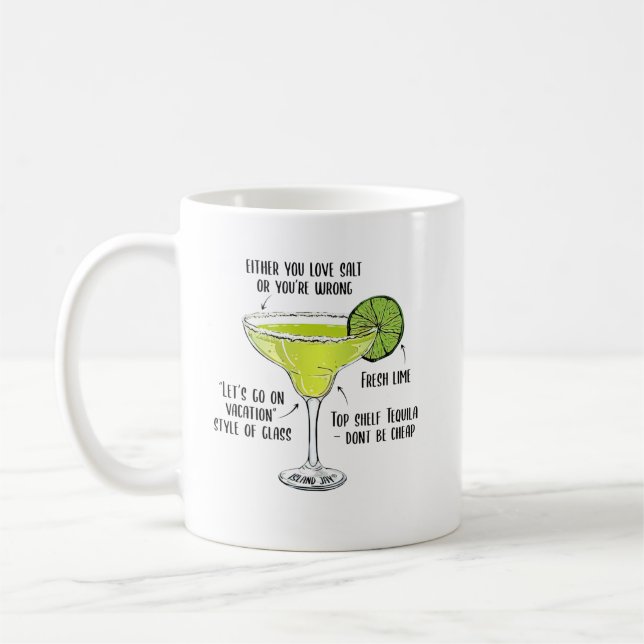 Margarita Concoction Stemless Either You Love Salt Coffee Mug (Left)