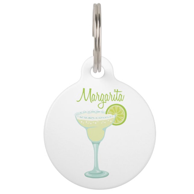 Margarita Drink Pet Tag (Front)