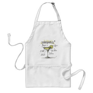 Margarita Drink Recipe Design Standard Apron