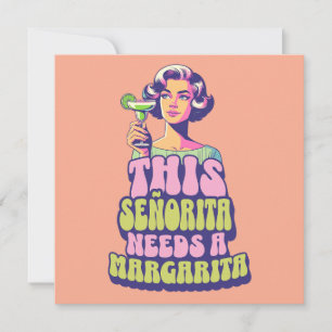 Margarita Fiesta Cocktail Party Celebration Invitation