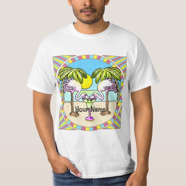 Margarita Flamingo  T-Shirt (Front)