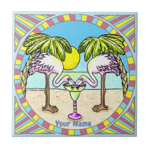 Margarita Flamingo  Tile