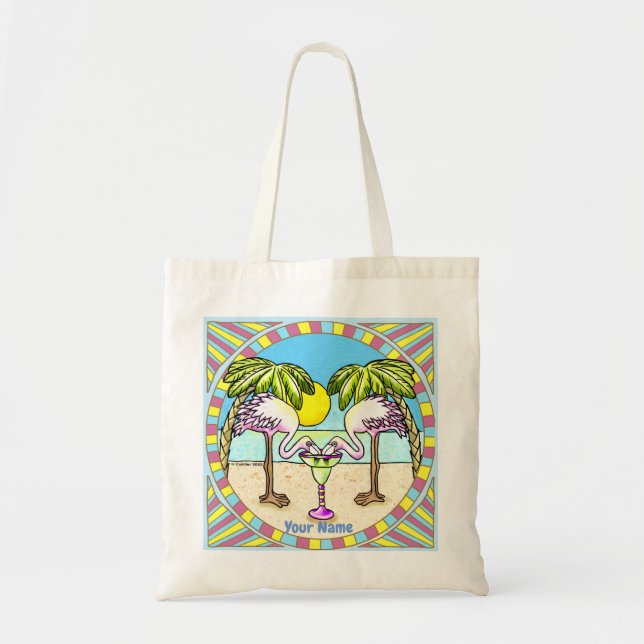 Margarita Flamingo  Tote Bag (Front)