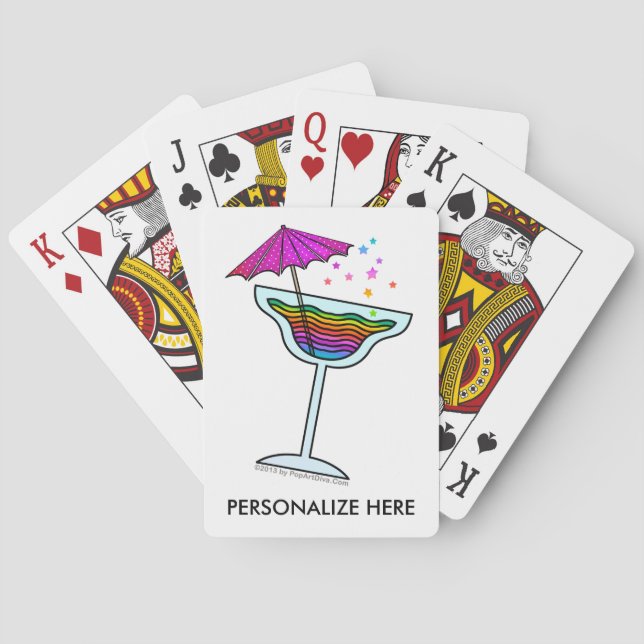 MARGARITA GLASS PLAYING CARDS (Back)