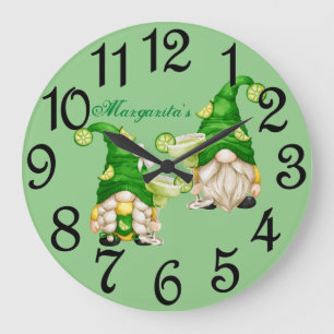 Margarita Gnomes Large Clock