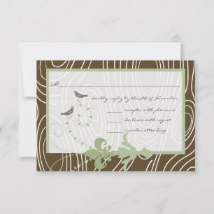 Margarita Green Brown Wood Grain Bird Response