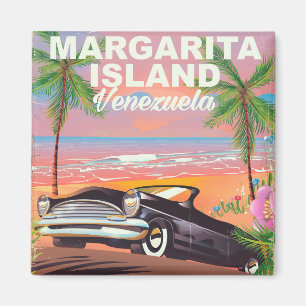 Margarita Island - Venezuela travel poster Magnet