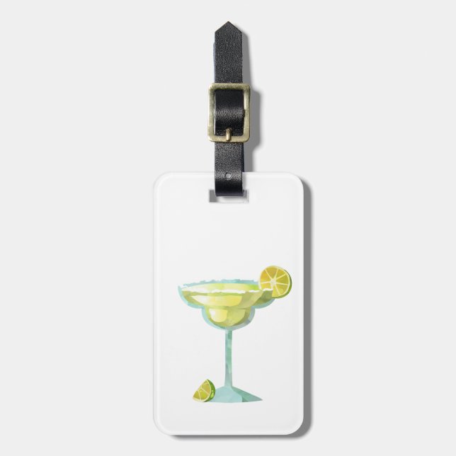 Margarita Lover Limes Tequila Mexico Luggage Tag (Front Vertical)
