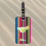 Margarita Lover Limes Tequila Mexico Serape Luggage Tag<br><div class="desc">This design may be personalised by choosing the Edit Design option. You may also transfer onto other items. Contact me at colorflowcreations@gmail.com or use the chat option at the top of the page if you wish to have this design on another product or need assistance with this design. See more...</div>