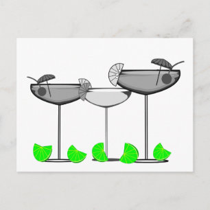 Margarita Lovers With Limes T-Shirts & Gifts Postcard