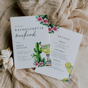 Margarita Mexican Bachelorette Weekend Invitation