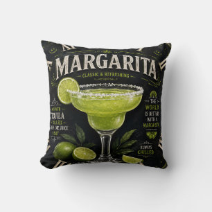 Margarita Mexican Cocktail Tequila Home Bar Cushion