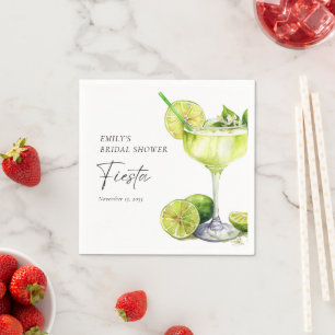 Margarita Mexican Fiesta Bridal Shower Napkin