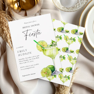 Margarita Mexican Fiesta Floral Bridal Shower Invitation