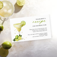 Margarita Party Bridal Shower Recipe Request