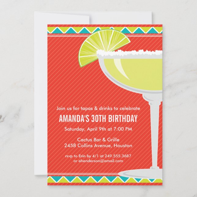 Margarita Party Invitation (Front)