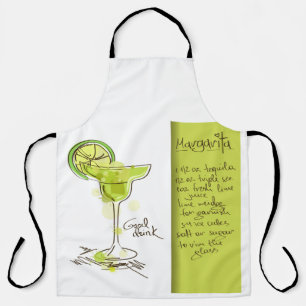 Margarita Recipe Apron