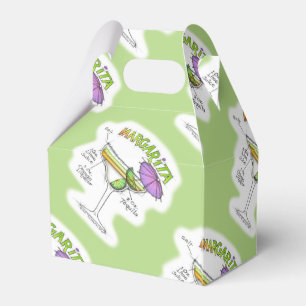MARGARITA RECIPE COCKTAIL ART FAVOUR BOX