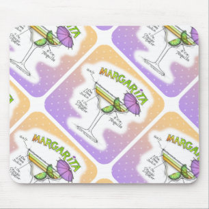 MARGARITA RECIPE COCKTAIL ART MOUSE MAT