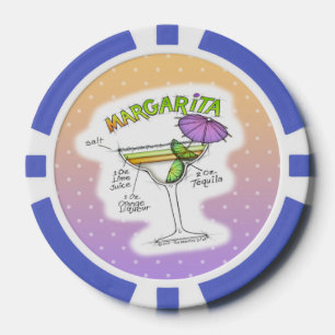 MARGARITA RECIPE COCKTAIL ART POKER CHIPS