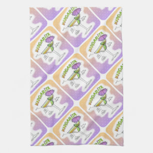 MARGARITA RECIPE COCKTAIL ART TEA TOWEL