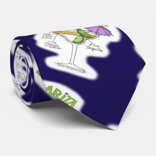 MARGARITA RECIPE COCKTAIL ART TIE