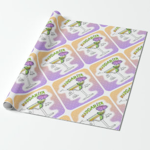 MARGARITA RECIPE COCKTAIL ART WRAPPING PAPER