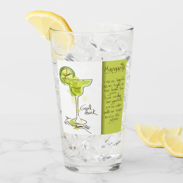 Margarita Recipe Glass (Front Ice)