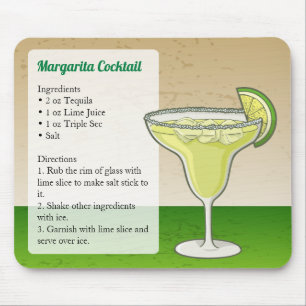 Margarita Recipe Mouse Mat
