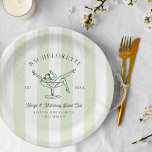 Margarita Social Club | Bachelorette  Paper Plate<br><div class="desc">The look is a preppy take on luxury athleisure. It's a hearkening back to a time of old-money sophistication, with vintage vignettes and luxury labels. Pristine whites and horizontal stripes are the characteristic of this look. Think polo shirts and boat shoes. The quiet luxury and stealth wealth is like “comfort...</div>