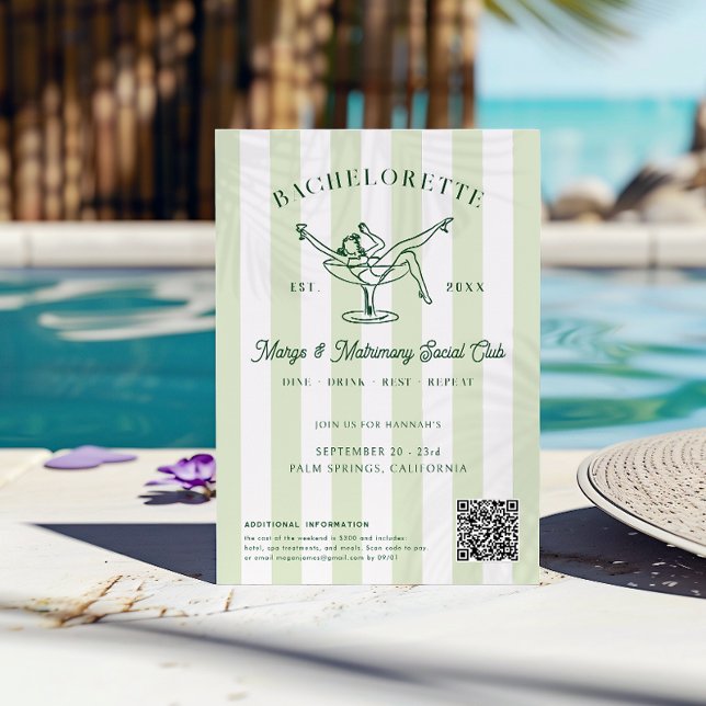 Margarita Social Club | Bachelorette Weekend Invitation (Creator Uploaded)